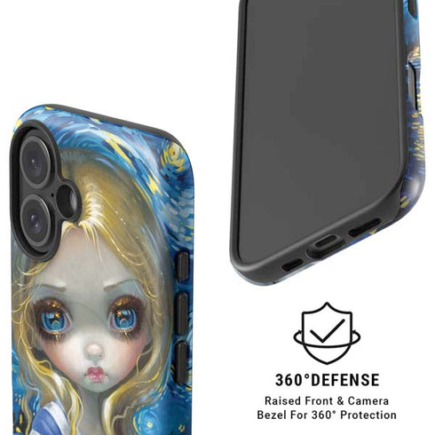 Artist Alice in Van Gogh Starry Night by Jasmine Becket-Griffith iPhone 16 Plus Magsafe Impact Case